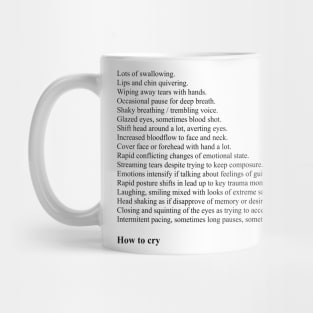 How To Cry Mug